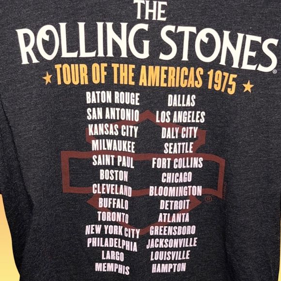 NWT Harley-Davidson  Rolling Stones America Tour Short Sleeve T-Shirt Size 3XL - Picture 4 of 8